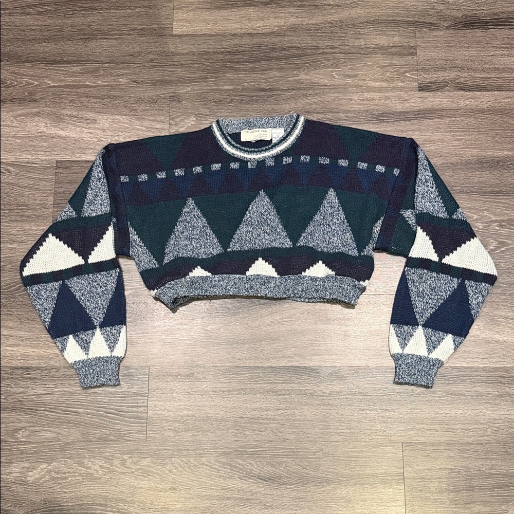The Vintage Twin Cropped Sweater Womens Large